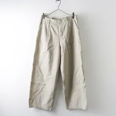 エヴァムエヴァ evam eva コットンタックパンツ 2＼ベージュ ワイド【2400014779431】