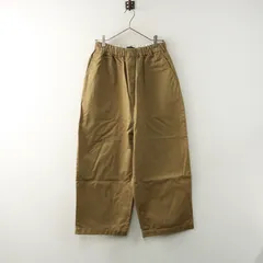 トラバイユマニュアル TRAVAIL MANUEL コットンルアンチンチノベースパンツ M｜ベージュ サーカスパンツ 【2400014780741】