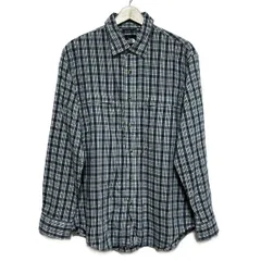 THE NORTH FACE(ノースフェイス) 長袖シャツ サイズL メンズ - グリーン×ネイビー×白 チェック柄