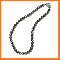 【新品】 [CRANES COLLECTION] 貝パール ネックレス 8mm 日本製 冠婚葬祭 フォーマル 真珠 ケース付 5年 自社生産 クレインズコレクション(8mmブラックグリーン, 56cm) 1