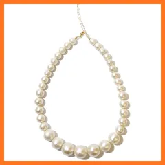 【新品】 [コットンパール] 18mm入り 大粒 国産 ネックレス 10mm 12mm 16mm 18mm グラデーション ハンドメイド クリスマス 0