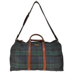 ポロラルフローレン POLO RALPH LAUREN PVC ブラックウォッチ チェック ボストンバッグ メンズ 表記無 