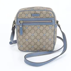 グッチ GG スプリーム スター 233268 レザー ショルダーバッグ 斜め掛け クロスボディ レディース RNE DK11-5【中古】