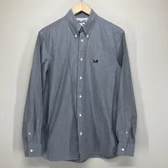 カルバンクラインジーンズ ロングスリーブボタンダウンシャツ(グレー/Ｌ)