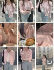 URBANE アーバン スムース ラウンド カシミア ニットカーディガン