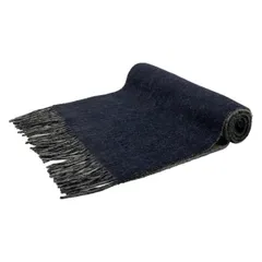 Aquascutum(アクアスキュータム) マフラー - グレー×ダークネイビー カシミヤ