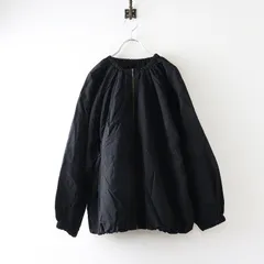 サマンサモスモス Samansa Mos2 SM2 撥水加工 ギャザーブルゾン F‖ブラック アウター ジャケット ジップアップ【2400014767957】