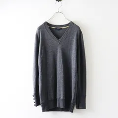 JPタグ バーバリーロンドン BURBERRY LONDON ホース刺繍 ウールVネックニット 1＼グレー セーター 三陽商会【2400014793345】