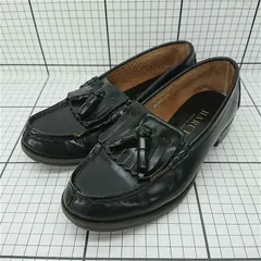 ◇ Θ ハルタ HARUTA タッセルローファー ブラック系 24.5cm メンズ E  【1601070006399】