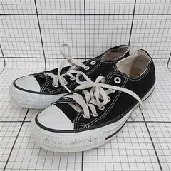 ◇ Θ コンバース CONVERSE オールスター M9166 ローカット ブラック系 24cm レディース E  【1512100016489】