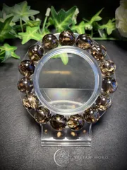 💎天然石 ✨大玉🌈虹有✨️高品質  スモーキーアイリス （高発色）    ブレスレット   レディース＆メンズ     E800