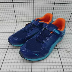◇ Θ プーマ PUMA 190266-02 スピードモンスター V3 ブルー系 キッズ 20.5cm E  【1601070004180】