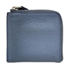 Maison Margiela(メゾンマルジェラ) コインケース - ブルーグレー L字ファスナー レザー