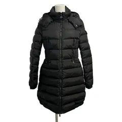 MONCLER(モンクレール) ダウンコート サイズ3 L レディース CHARPAL(シャーパル) 黒 長袖/フード取り外し可/秋/冬 ダウン
