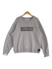 【中古】WACKO MARIA ﾜｺﾏﾘｱ middle weight neck shirt ﾄﾚｰﾅｰ ｸﾞﾚｰ L 33949217