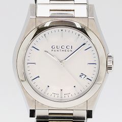 313【美品】稼動 GUCCI 時計 メンズ パンテオン 115.4 Gロゴ - メルカリ