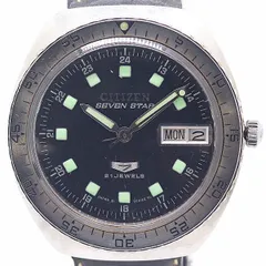 デッドストック級 稼働 シチズン セブンスター 21石 00114502 AT/自動巻 ブラック文字盤 メンズ腕時計 2000000 NSK MST ABC18262