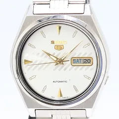 新品同様 稼働 セイコー セイコー5 7009-976A AT/自動巻 シルバー文字盤 メンズ腕時計 2000000 NSK MTY ABC18316