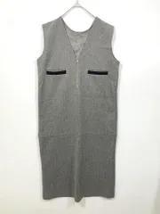 La-gemme ラジェム 定価7981円 Vネックジャンパースカート ワンピース グレー  ■■レディース