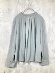 NATURAL BEAUTY BASIC ナチュラルビューティーベーシック フロントタック ブラウス シャツ sizeS/緑 ■■レディース