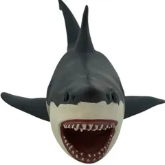 s958【中古】フェバリット ホホジロザメ ビニールモデル プレミアムエディション ソフトビニール フィギュア 傷汚れあり 海洋生物 大型モデルのサムネイル