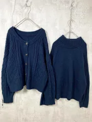 FREAK'S STORE フリークスストア 213-3319 定価7480円 3WAYニットカーデセット sizeF/紺 ■■レディース