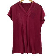 JURGEN LEHL ヨーガンレール レディース カットソー SIZE M レッド