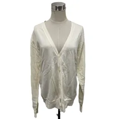 【古着】COMME CA ISM カーディガン 羽織り 薄手 白 ホワイト オフホワイトレディース