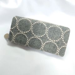 ✿完成参考 本革ギャルソン長財布 タンバリン ベージュ×ブラウン ミナ