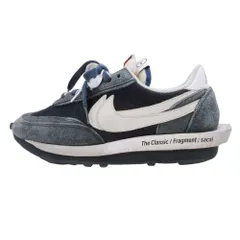 21aw NIKE x Sacai x FRAGMENT ナイキ サカイ フラグメント DH2684-400 LD WAFFLE スニーカー シューズ 27.5cm 紺 メンズ 古着 中古 USED