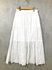 LOWRYS FARM ローリーズファーム LF525067TK レース ロング スカート sizeF/白 ■■レディース