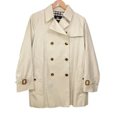 良品 BURBERRY バーバリー ノバチェックライニング ショート トレンチコート サイズ40 ベージュ レディース 古着 中古 USED