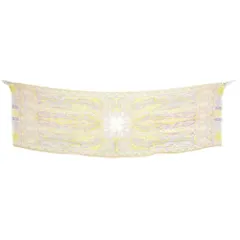 良品 ETRO エトロ ペイズリー柄 フリンジ スカーフ ストール イエロー レディース 古着 中古 USED