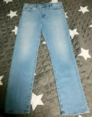 (ほぼ新品) UNIQLO ユニクロ スリムフィット ウォッシュデニムパンツ (32)