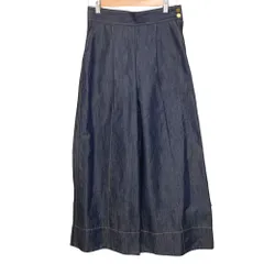 未使用 ANAYI アナイ デニムライク ワイドパンツ スラックス サイズ36 インディゴ レディース 古着 中古 USED