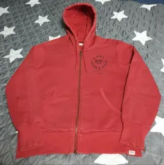 リーバイス ウォッシュ Classic 501 起毛 フードジップアップ ヴィンテージレッド (S)