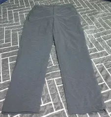 ユニクロ ヒートテック 半バンディング ストレッチ 起毛パンツ ミディアムグレー (L)