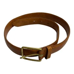 美品 Polo by Ralph Lauren ポロバイラルフローレン レザーベルト サイズ75/30 ブラウン レディース 古着 中古 USED