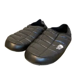 良品 THE NORTH FACE ザノースフェイス サーモボール トラクション ミュール 5 スリッポン USA8 サイズ25cm ブラック メンズ レディース 古着 中古 USED