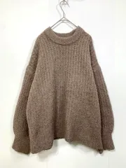 mysty woman ミスティウーマン MW060887FL ハイネックプルオーバー ニット セーター sizeF/ベージュ ◇■レディース