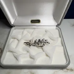 あこや本真珠　SVブローチ