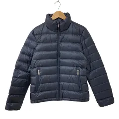 美品 POLO RALPH LAUREN ポロラルフローレン ナイロン ショート ダウンジャケット サイズS 160/84A ネイビー レディース 古着 中古 USED