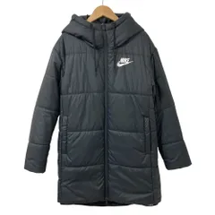 NIKE ナイキ 中綿 ベンチコート ロングコート サイズM ブラック レディース 古着 中古 USED