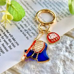 イニシャル キーホルダー【クリームソーダ】ハンドメイド レジン