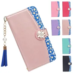 iPhone 15Pro 対応 手帳 ケース カバー ストラップ付き タッセルチャーム ポケット付き カード収納 スタンド機能 マグネット開閉 レザー調 合皮 リボン ツートン