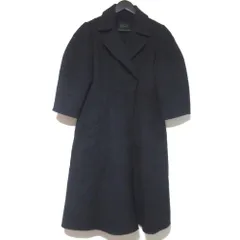 美品 FOXEY BOUTIQUE フォクシーブティック カシミヤ100％ ダブルブレスト ロングコート 39970 サイズ38 ブラック レディース 古着 中古 USED