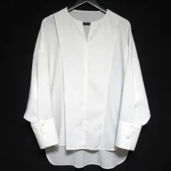 美品 ADORE アドーア スキッパー プルオーバー ライトジョーゼットブラウス 531-1110108 サイズ38 ホワイト レディース 古着 中古 USED