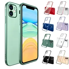 iPhone 14ProMax ケース 背面 ケース 対応 対応 ケース カバー 背面タイプ クリアケース 透明 メタリック メッキ フチ バンパー フレームカラー 衝撃吸収 シンプル