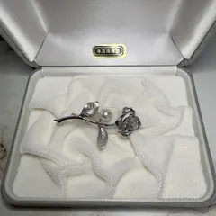 あこや本真珠　SVブローチ