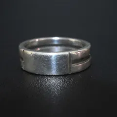 美品 GUCCI グッチ リング 指輪 925SV 15号 シルバー メンズ レディース 古着 中古 USED